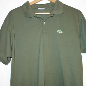 Lacoste Polo - Olive Green Size 7